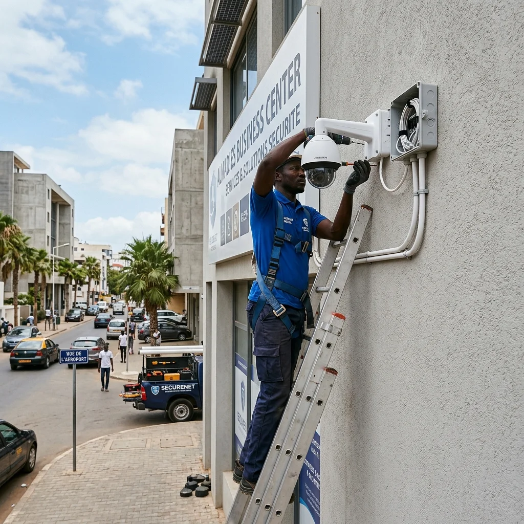 Installation sécurité commerce dôme