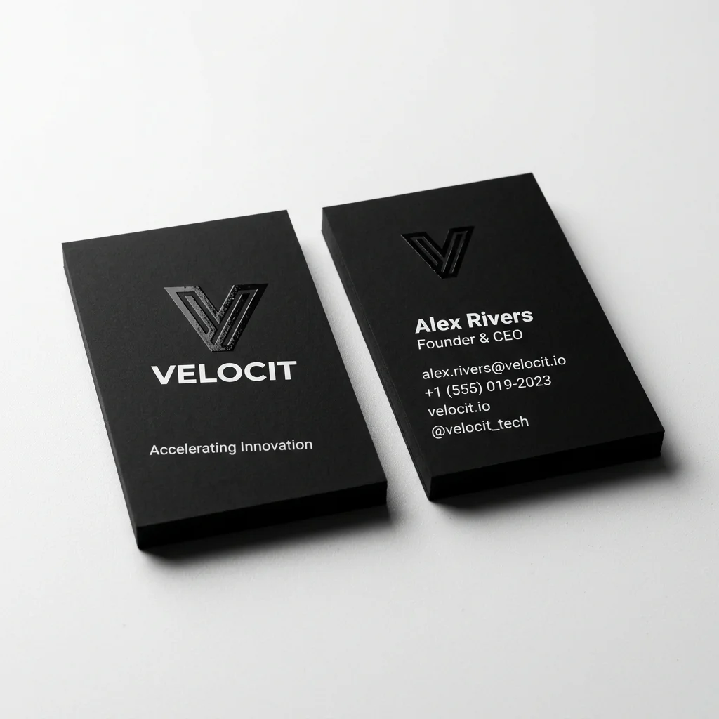 Cartes de visite luxe dorure