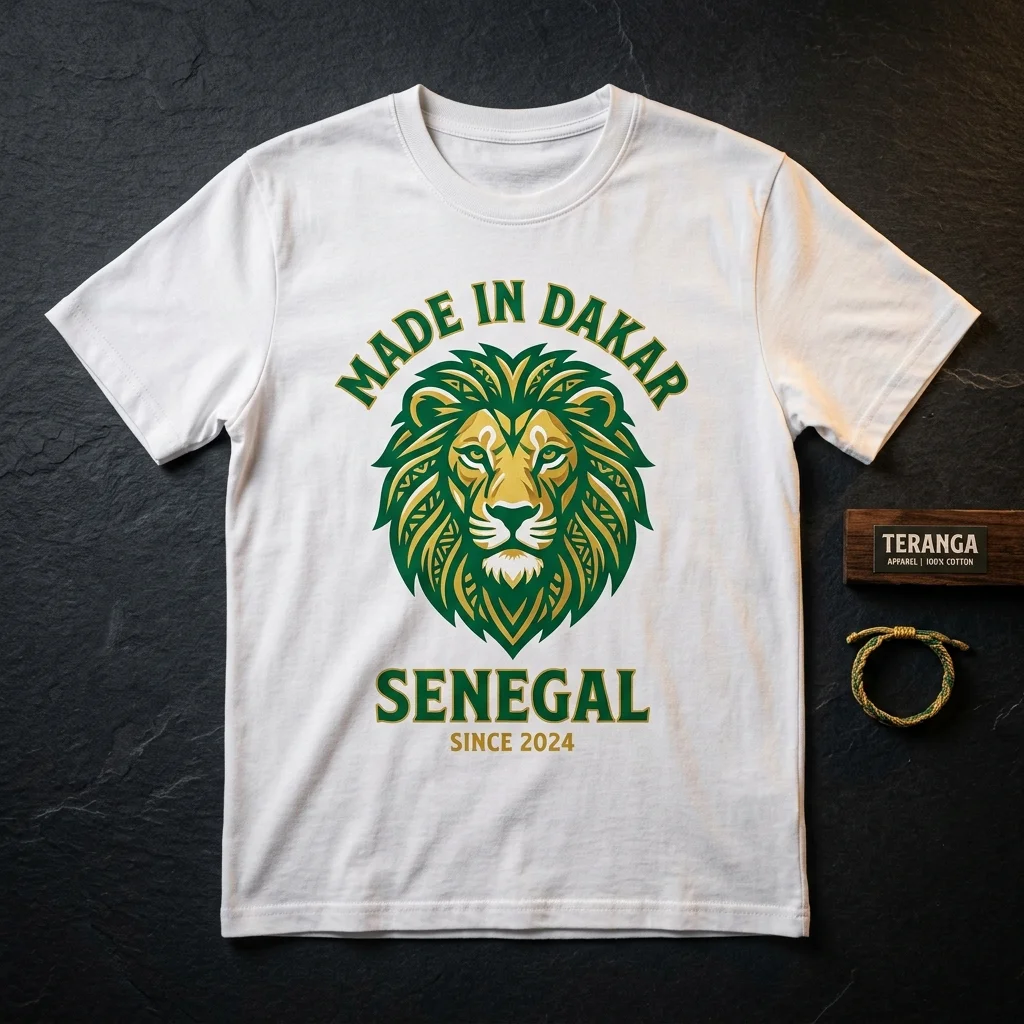 T-shirt personnalisé Sénégal DTF