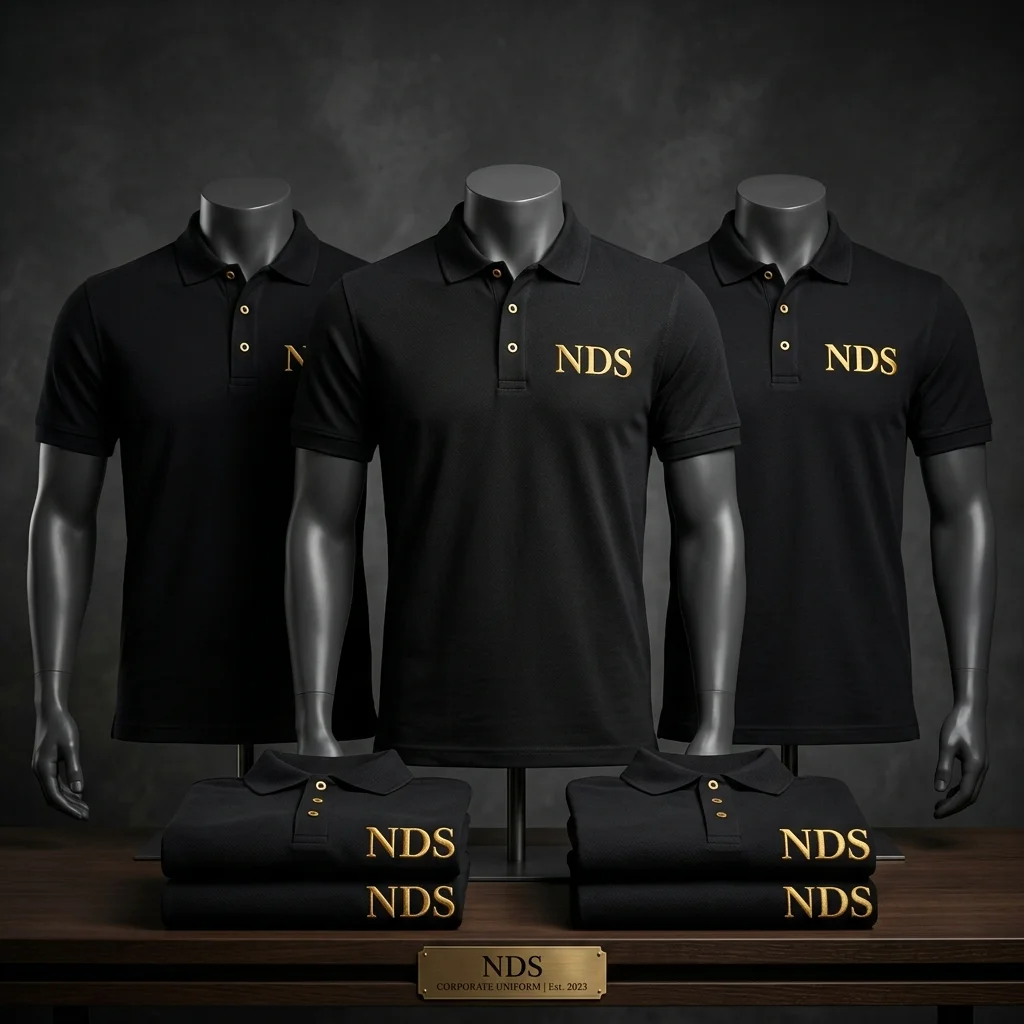 Polos brodés entreprise NDS uniformes